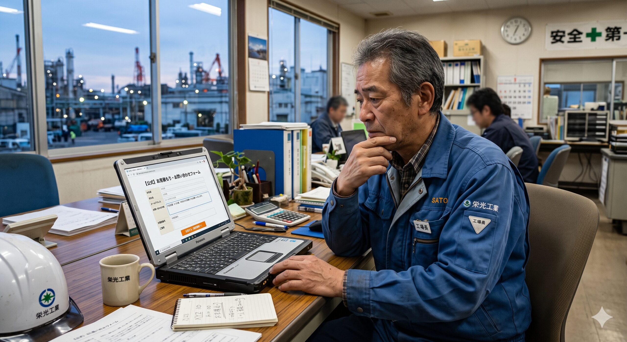 お見積もりからちょっとしたご質問まで。専用フォームよりいつでも受付中です