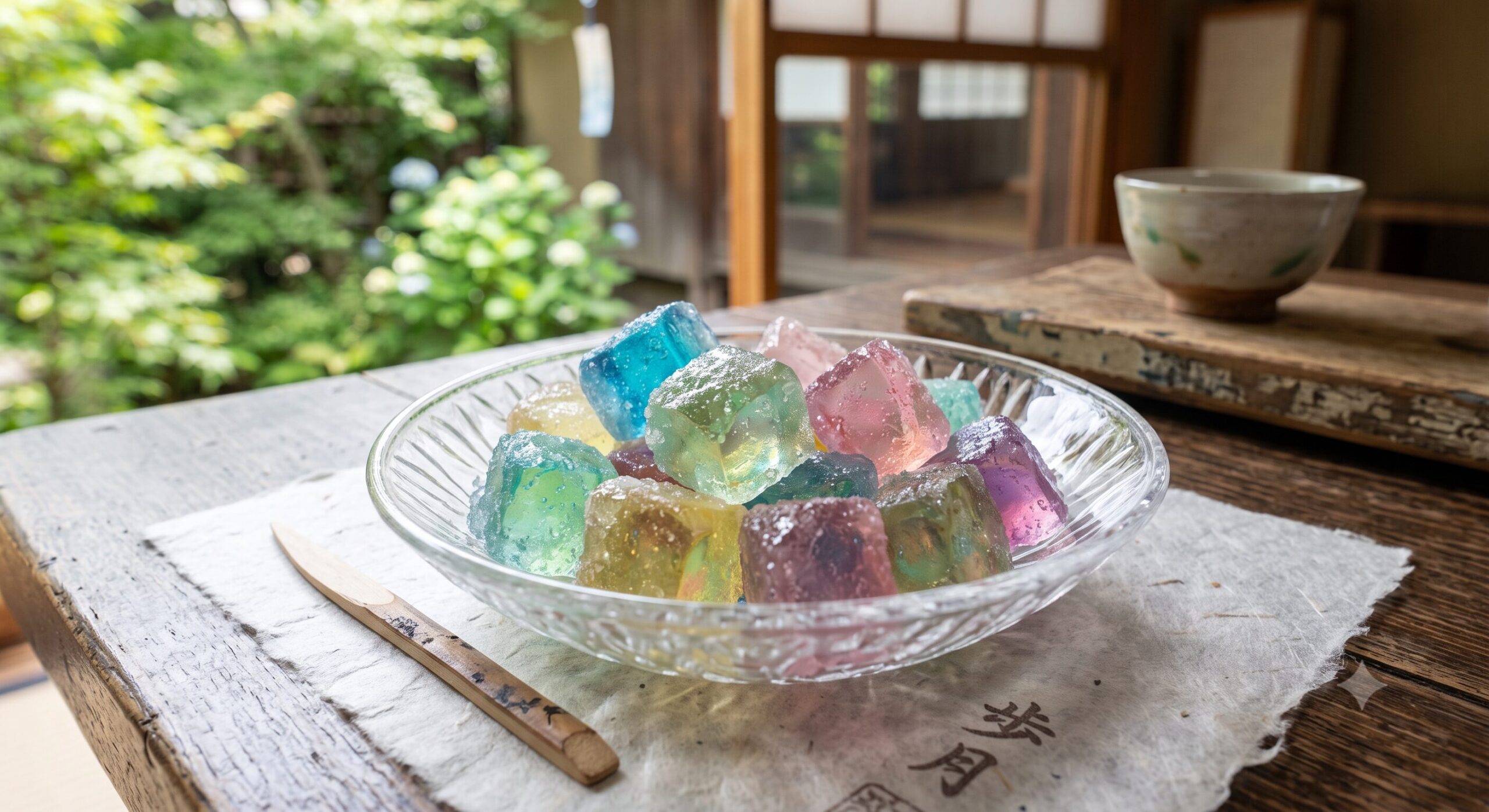 涼をちりばめて。きらきら光る「琥珀糖」